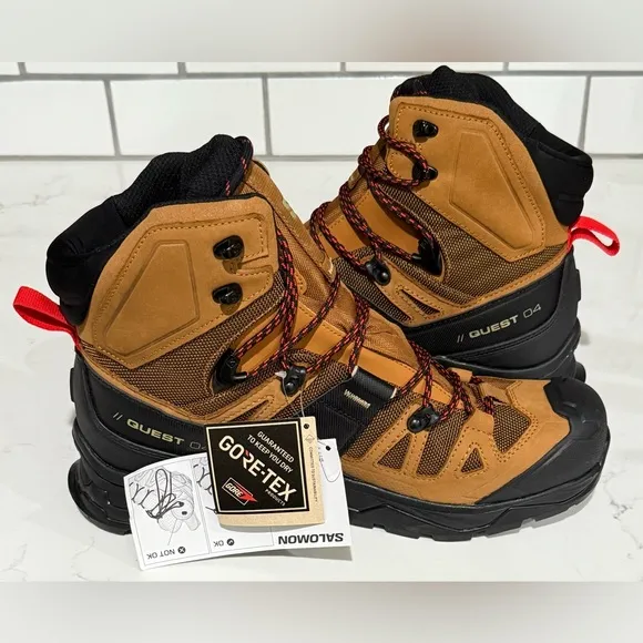Salomon Quest 4 Gtx 4D Outdoor Gore-Tex Brown Black Boots 417564 Men's Sz 10 New