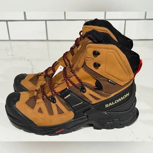Salomon Quest 4 Gtx 4D Outdoor Gore-Tex Brown Black Boots 417564 Men's Sz 10 New