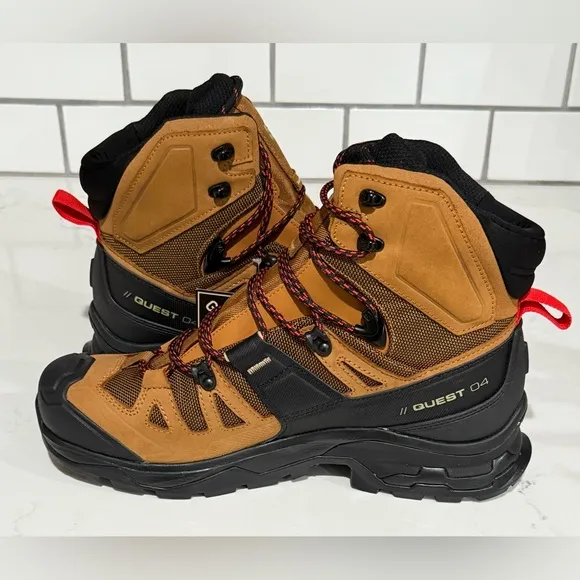 Salomon Quest 4 Gtx 4D Outdoor Gore-Tex Brown Black Boots 417564 Men's Sz 10 New