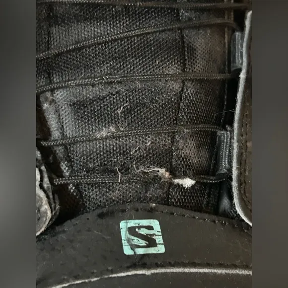 Salomon Scarlet Snowboard Boots Womens Size 7 Black Blue Outdoor Winter