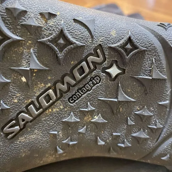 Salomon Thinsulate Black Boots Women 8 Winter Ski  Tall Snowboard Outdoor Zip