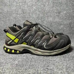 Salomon XA Pro 3D Sneakers Mens US 10 Gray Black Mesh Low Top Hiking Shoes