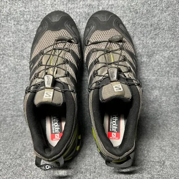 Salomon XA Pro 3D Sneakers Mens US 10 Gray Black Mesh Low Top Hiking Shoes