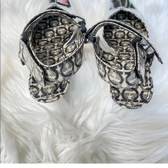 Salvatore Ferragamo Silver and Black Women's Shoes