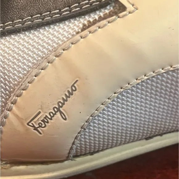 Salvatore Ferragamo Suede &amp; Leather Sz 9 Lace Up Men Casual Shoes