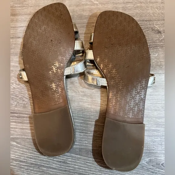 ✨✨Sam Edelman Bay Slide Sandals - Gold, Size 7.5 ✨✨