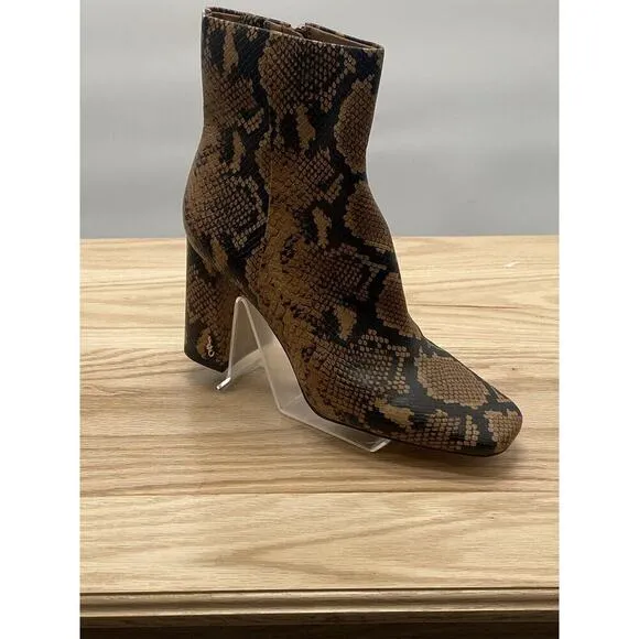 Sam Edelman Codie Faux-Leather SnakePrint Ankle Boots 9.5 Indie Streetwear