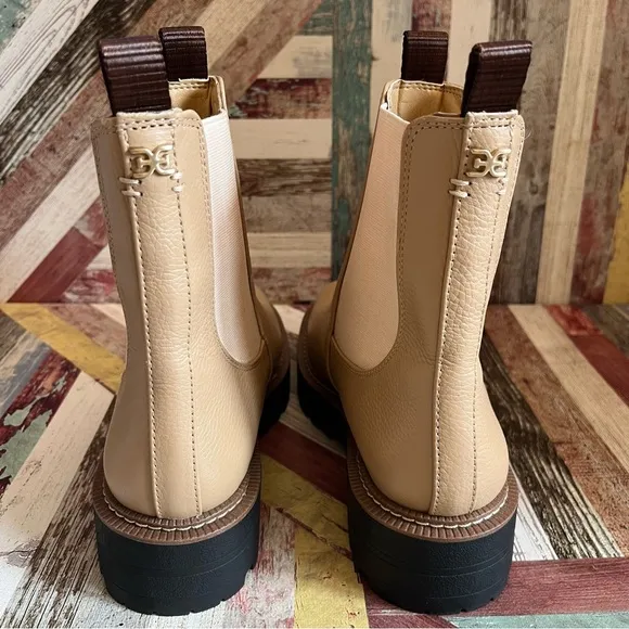 Sam Edelman Laguna Women's Chelsea Boots NEW Sesame Boho Waterproof Y2K SZ 8.5