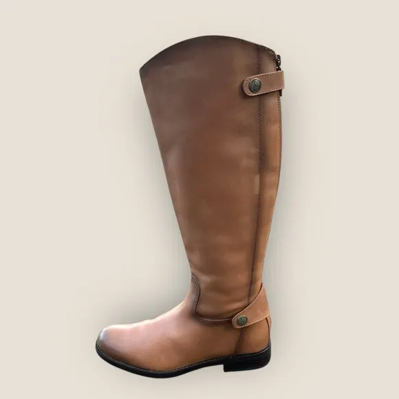 Sam Edelman Mikala Women’s Boots Size: 7 Riding Boots Low Heel Leather Whiskey