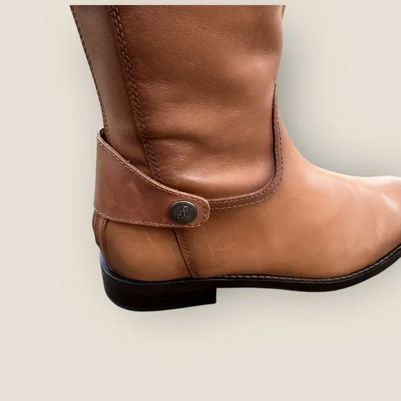 Sam Edelman Mikala Women’s Boots Size: 7 Riding Boots Low Heel Leather Whiskey