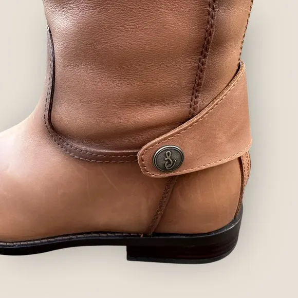 Sam Edelman Mikala Women’s Boots Size: 7 Riding Boots Low Heel Leather Whiskey