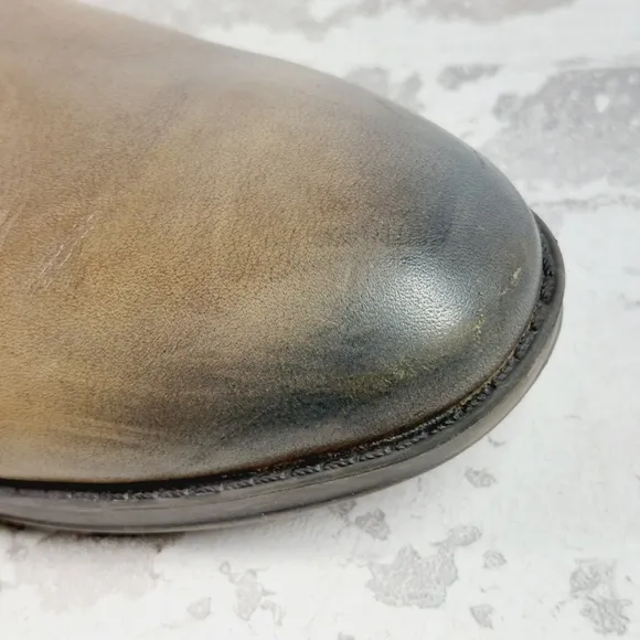 Sam Edelman Penny Brown Leather Zip Up Riding Boots H590