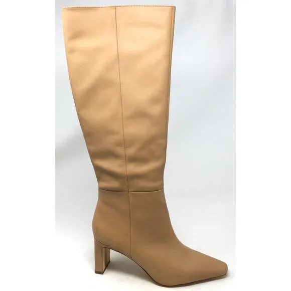 Sam Edelman Sylvia Women's Size 8.5 Luxe Tan Tall Leather Knee High Boots