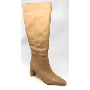 Sam Edelman Sylvia Women's Size 8.5 Luxe Tan Tall Leather Knee High Boots