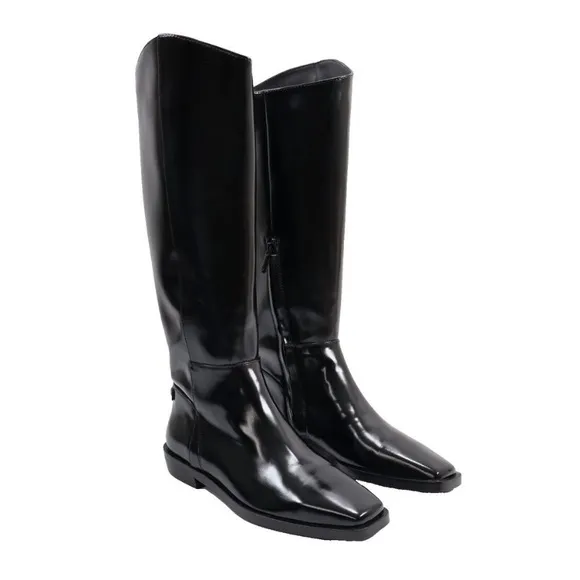 Sam Edelman Women’s Cesar Faux Leather Knee High Boots Black Size 6.5