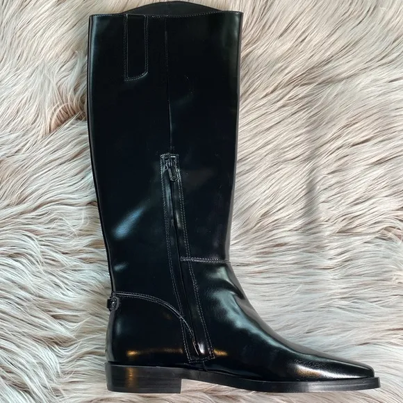 Sam Edelman Women’s Cesar Faux Leather Knee High Boots Black Size 6.5