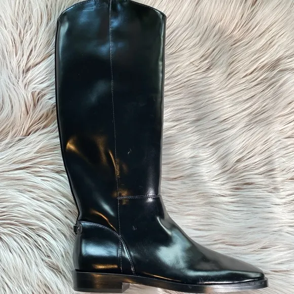 Sam Edelman Women’s Cesar Faux Leather Knee High Boots Black Size 6.5