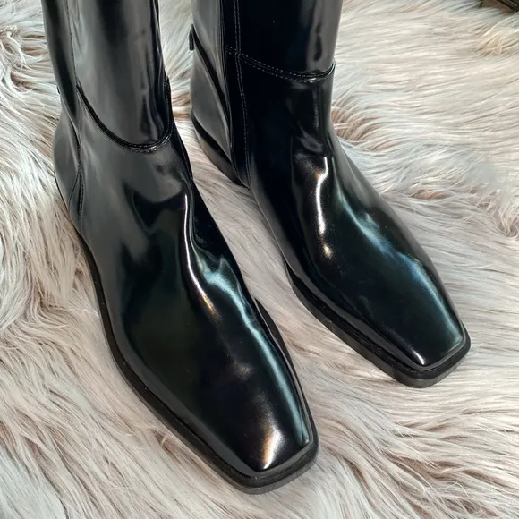 Sam Edelman Women’s Cesar Faux Leather Knee High Boots Black Size 6.5