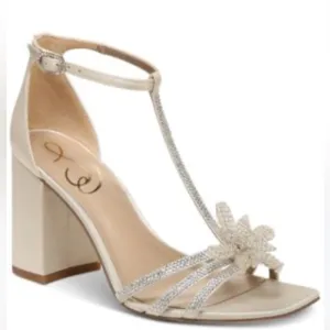 Sam Edelman Women's Cream‎ Block Heel Sandals