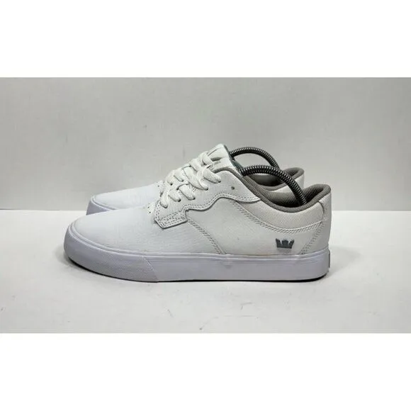 SAMPLE Supra Axle Men's Size 9 White Leather Skate Sneaker Shoes S01092