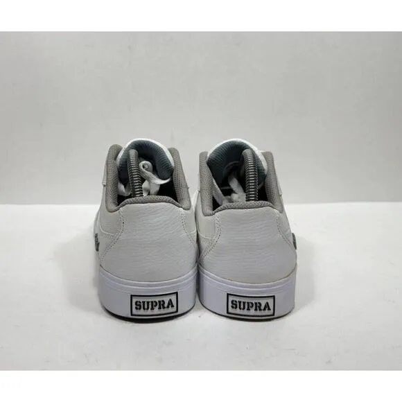 SAMPLE Supra Axle Men's Size 9 White Leather Skate Sneaker Shoes S01092