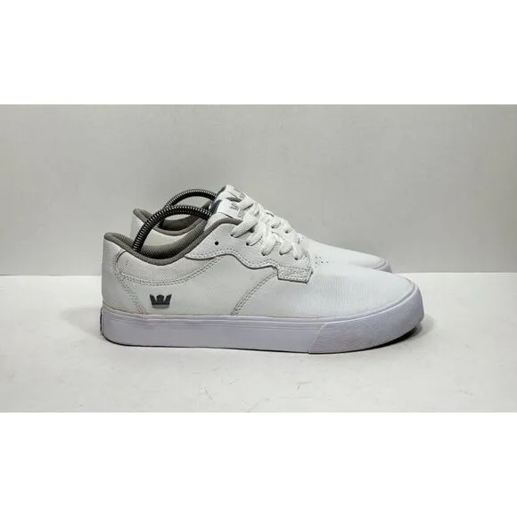 SAMPLE Supra Axle Men's Size 9 White Leather Skate Sneaker Shoes S01092