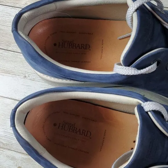 Samuel Hubbard 9 Fast Navy Womens Casual Walking Shoes Sneaker Nubuck‎ Leather