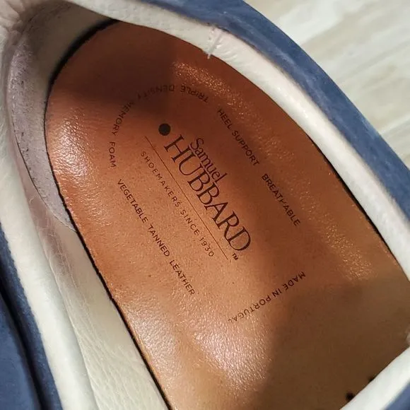 Samuel Hubbard 9 Fast Navy Womens Casual Walking Shoes Sneaker Nubuck‎ Leather