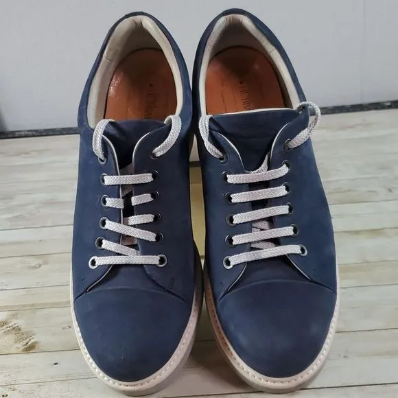 Samuel Hubbard 9 Fast Navy Womens Casual Walking Shoes Sneaker Nubuck‎ Leather