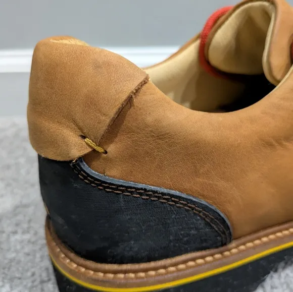Samuel Hubbard Men's Fresh Hiking Shoes Brown Tan Leather Size 11.5 Vibram Low