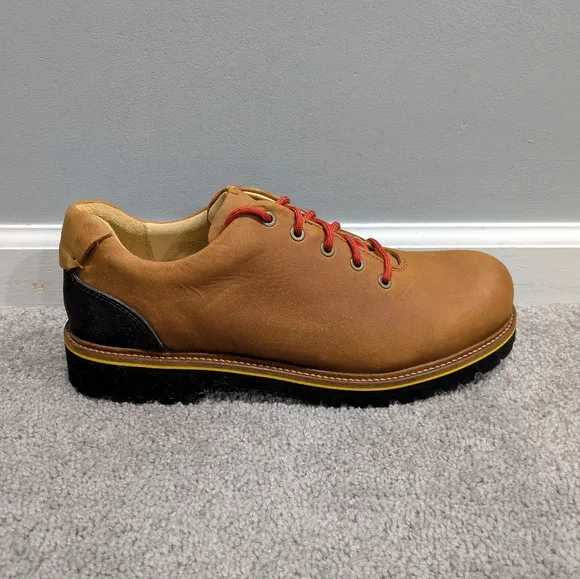 Samuel Hubbard Men's Fresh Hiking Shoes Brown Tan Leather Size 11.5 Vibram Low