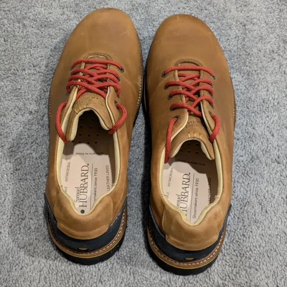 Samuel Hubbard Men's Fresh Hiking Shoes Brown Tan Leather Size 11.5 Vibram Low