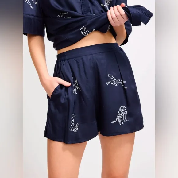 Sani Leopard Shorts Set