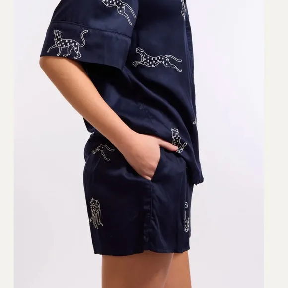 Sani Leopard Shorts Set