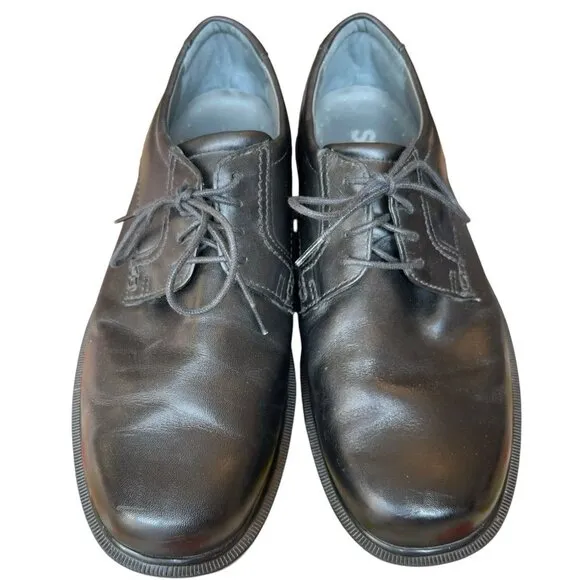 SAS Ambassador Black Leather Derby Shoes Mens Size 10.5 WW Lace Up Comfort