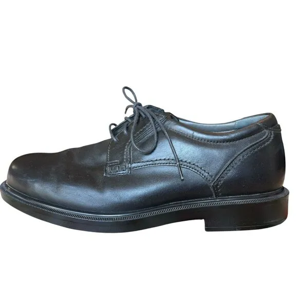 SAS Ambassador Black Leather Derby Shoes Mens Size 10.5 WW Lace Up Comfort