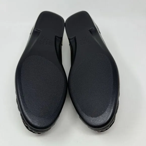 SAS Simplify Loafers Womens 10.5 N Narrow Black Leather Casual Slip On Shoes