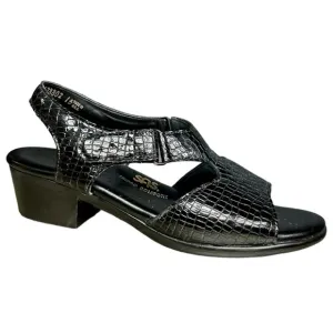 SAS Tripad Comfort Black Leather Sandals, Size 6