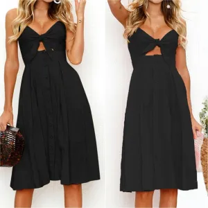 Sassy Sweetheart Smock Dress - Black