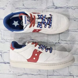 Saucony MENS 8.5 WOMENS SZ 10 Jazz Court 1776 Shoes Sneakers Patriotic Skate