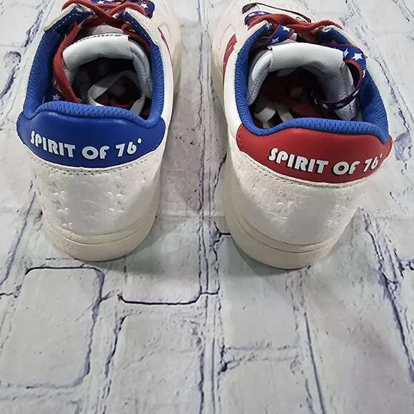 Saucony MENS 8.5 WOMENS SZ 10 Jazz Court 1776 Shoes Sneakers Patriotic Skate