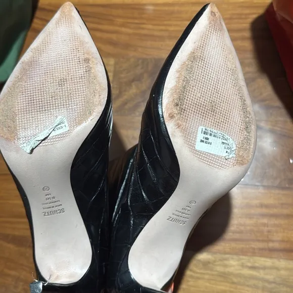 SCHUTZ Black Heeled Boots with Stiletto Heel NWT