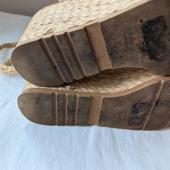 Schutz Revolve Geissa Platform Wedge Espadrille Sandals