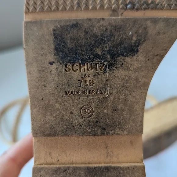 Schutz Revolve Geissa Platform Wedge Espadrille Sandals