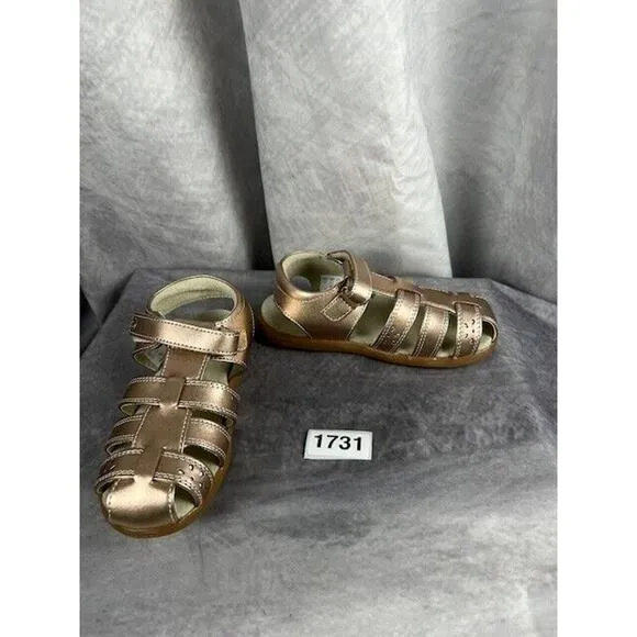 SEE KAI RUN Girls Size 12 US Gloria IV Rose Gold Fisherman Sandals Shoes NEW
