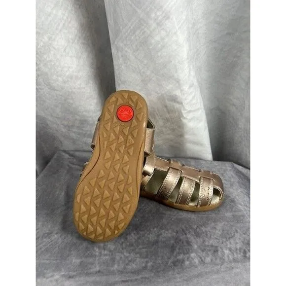 SEE KAI RUN Girls Size 12 US Gloria IV Rose Gold Fisherman Sandals Shoes NEW