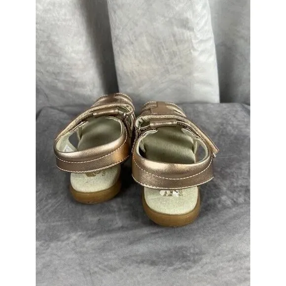SEE KAI RUN Girls Size 12 US Gloria IV Rose Gold Fisherman Sandals Shoes NEW