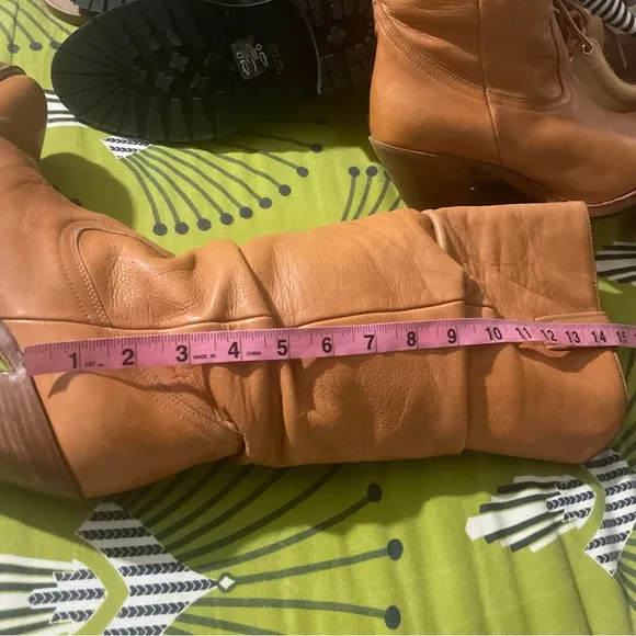 SENDRA Spain Slouch Cognac Leather Western Boots Size 10