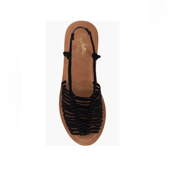 Seychelles Beach is Better Knotted Sandals Black &amp; Tan Leather Women’s Size 6.5