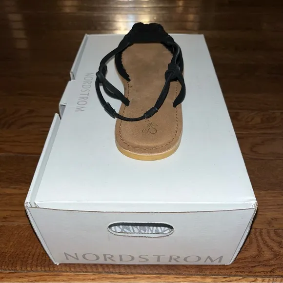 Seychelles Beach is Better Knotted Sandals Black &amp; Tan Leather Women’s Size 6.5